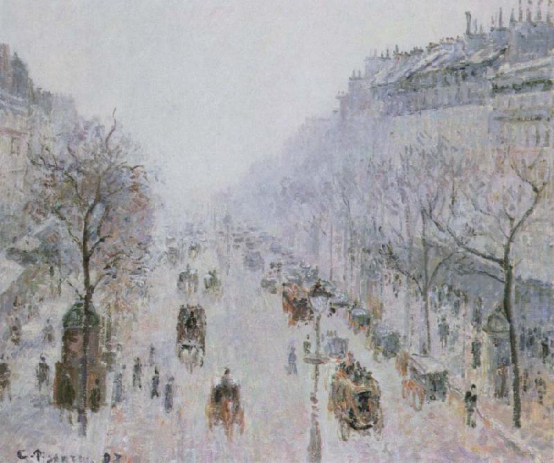 Camille Pissarro boulevard montmartre china oil painting image